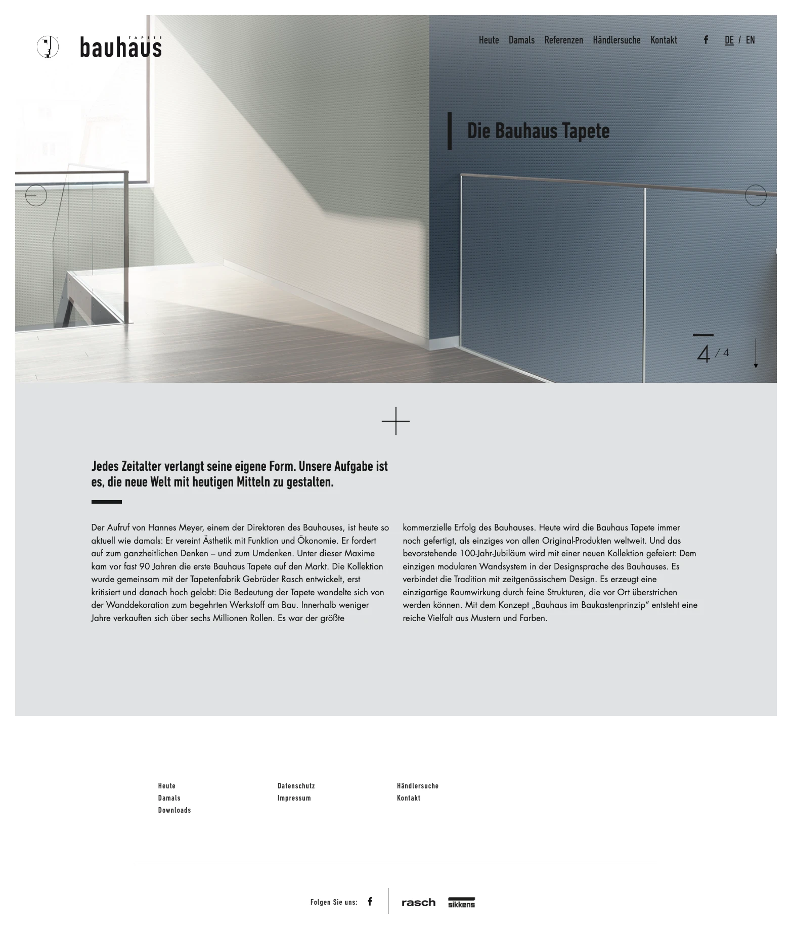 وب‌سایت و هویت بصری Bauhaus Tapete 3