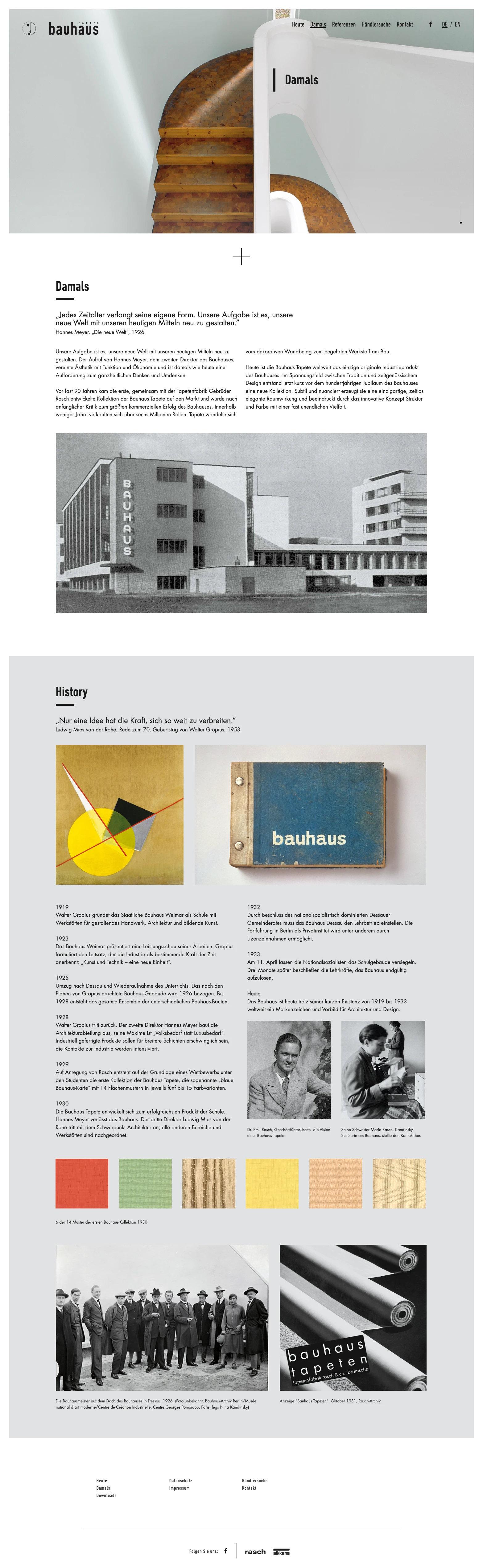 وب‌سایت و هویت بصری Bauhaus Tapete 4